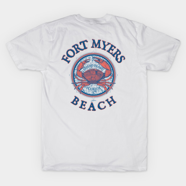 Fort Myers Beach, Florida with Stone Crab and Wind Rose (Two-Sided) by jcombs